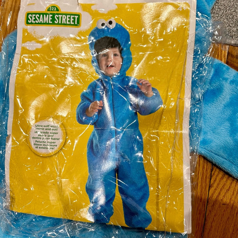 Cookie monster Sesame Elmo Toddler 4 5 Halloween Costume